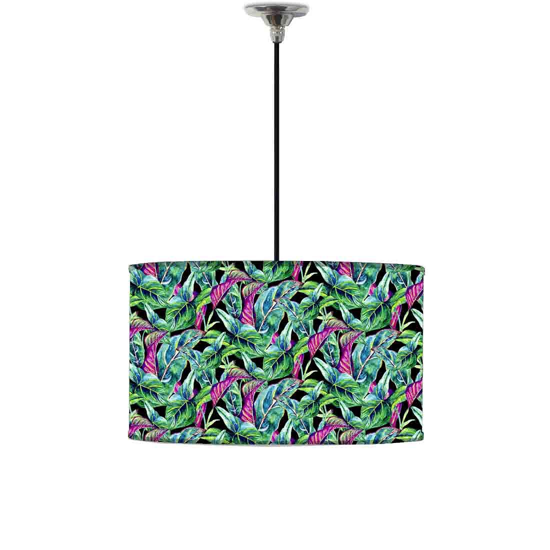 Ceiling Lamps for Hall Drum Lampshade - Tropical Leaf 0032 - Image 2