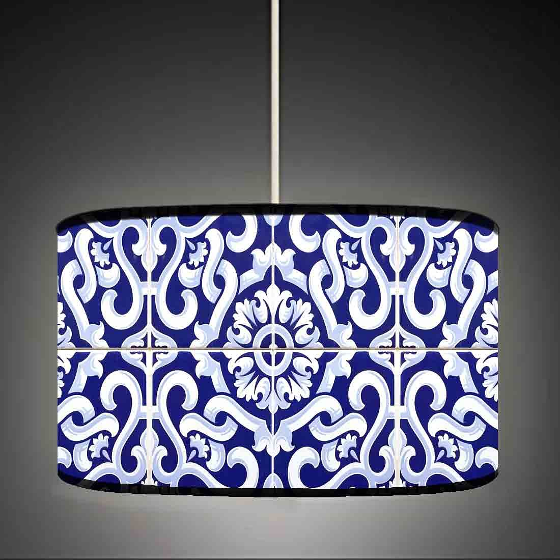 Decorative Ceiling Lamps for Living Room - Blue Tiles