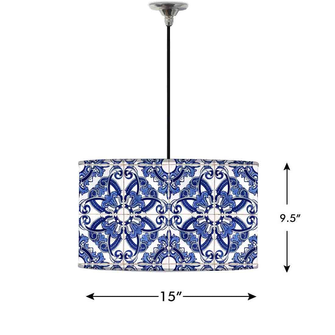 Ceiling Lamp Hanging Drum Lampshade - Viva Azulezoz - Image 2