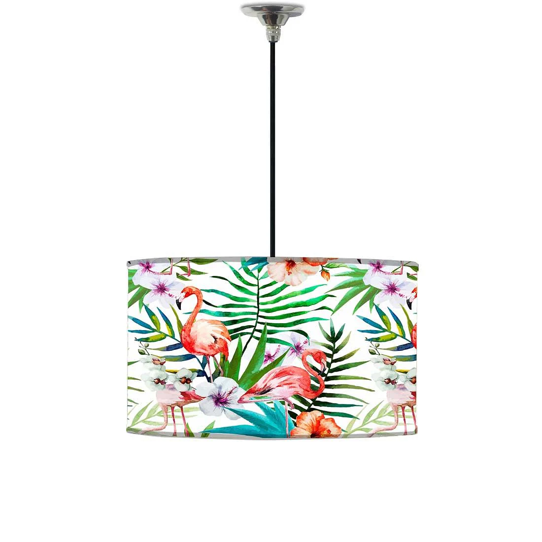 Drum Shade Hanging Lamps For Dining Room - 0012