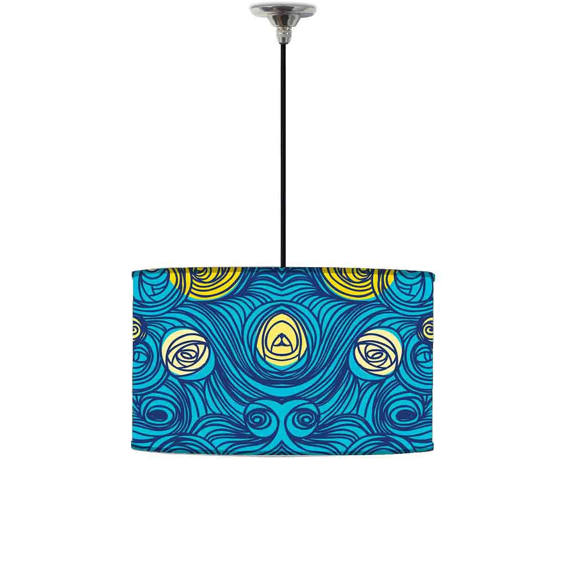 Ceiling Lamp Hanging Drum Lampshade - Starry Night