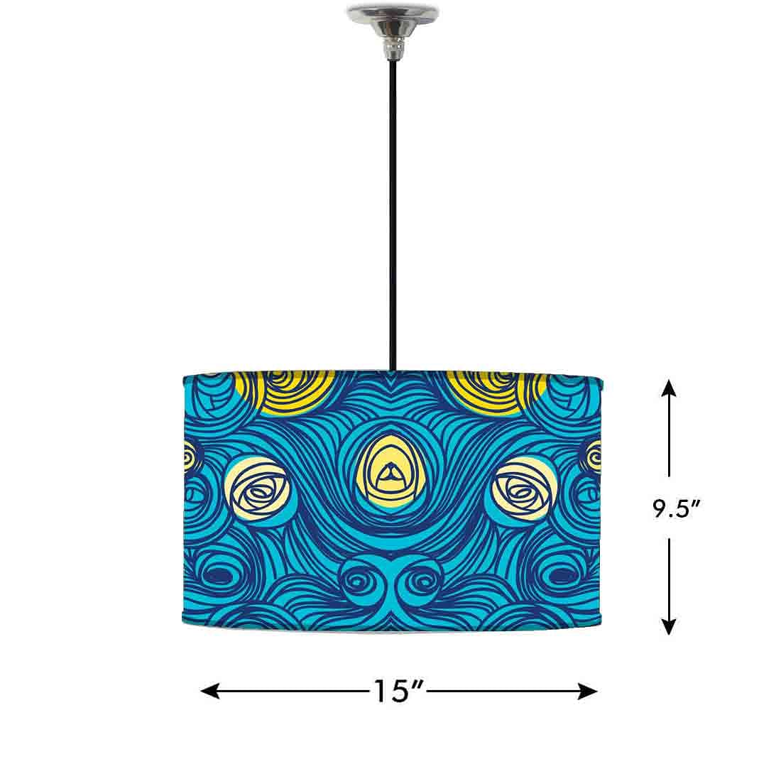 Ceiling Lamp Hanging Drum Lampshade - Starry Night - Image 2