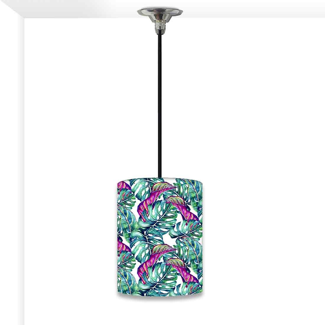 Ceiling Hanging Pendant Lamp Shade - Monstera Tropical Leaf