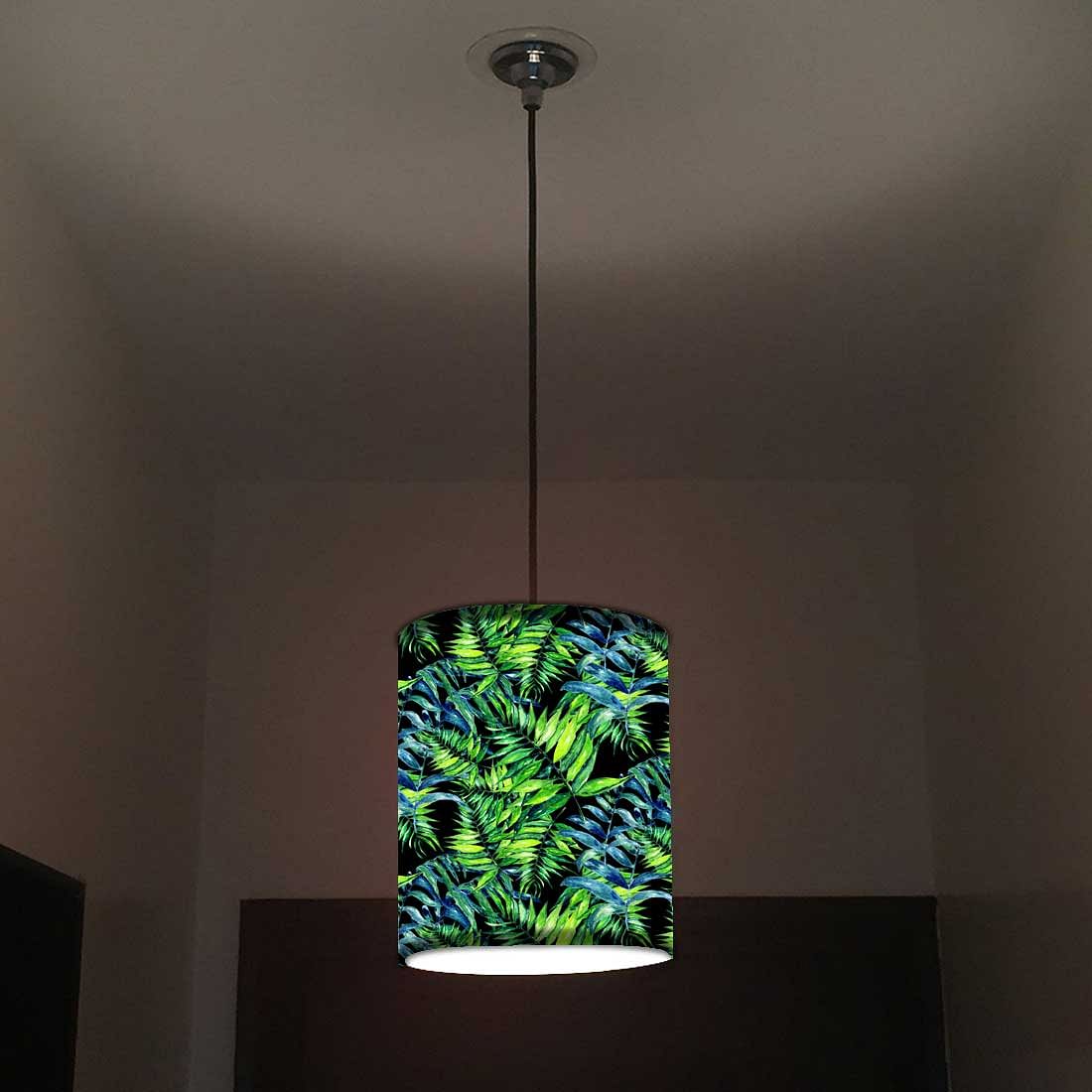 Ceiling Hanging Pendant Lamp Shade - Tropical Green Leaf - Image 2