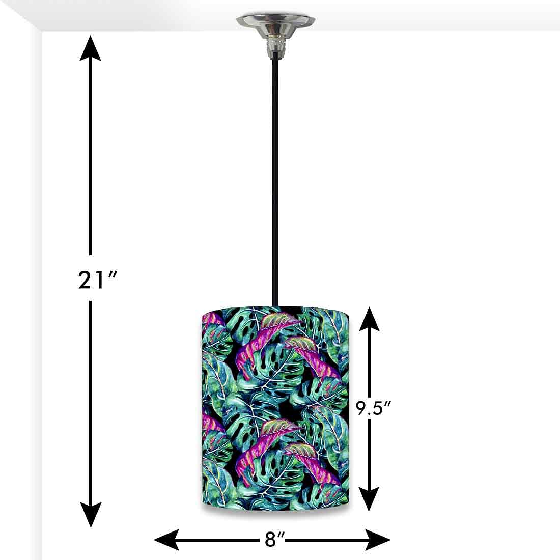 Ceiling Hanging Pendant Lamp Shade - Multicolor Leaf - Image 3