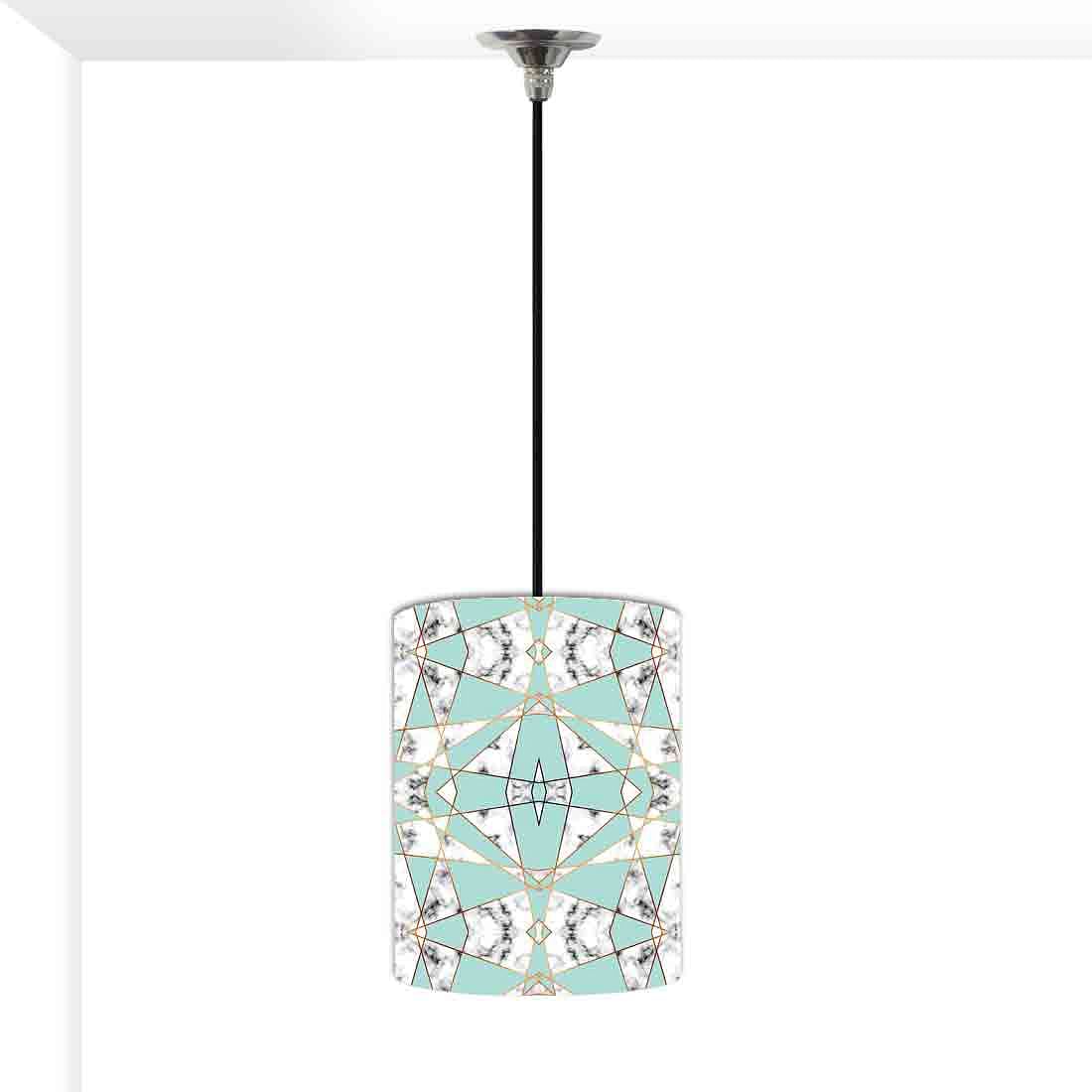 Ceiling Hanging Pendant Lamp Shade - Green Marble Pastle