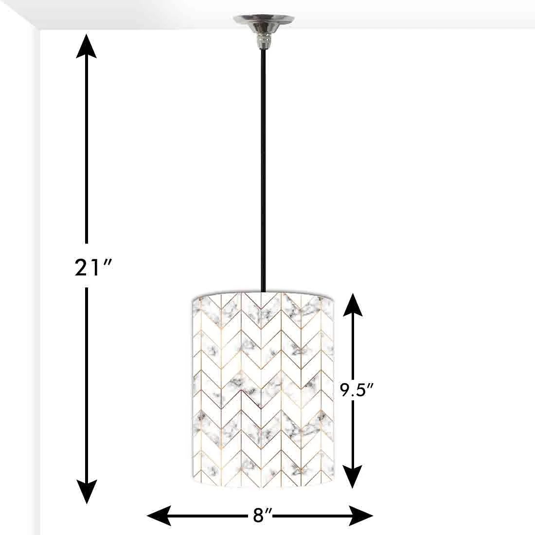 Ceiling Hanging Pendant Lamp Shade - Marble Pastle Designer - Image 3