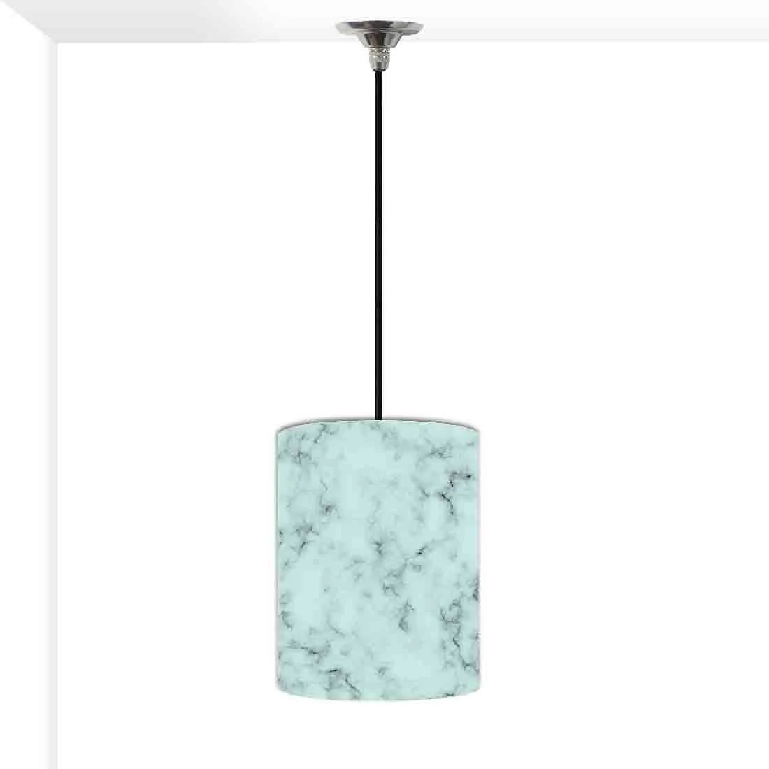 Ceiling Hanging Pendant Lamp Shade - Green Color Designer Marble Pastle