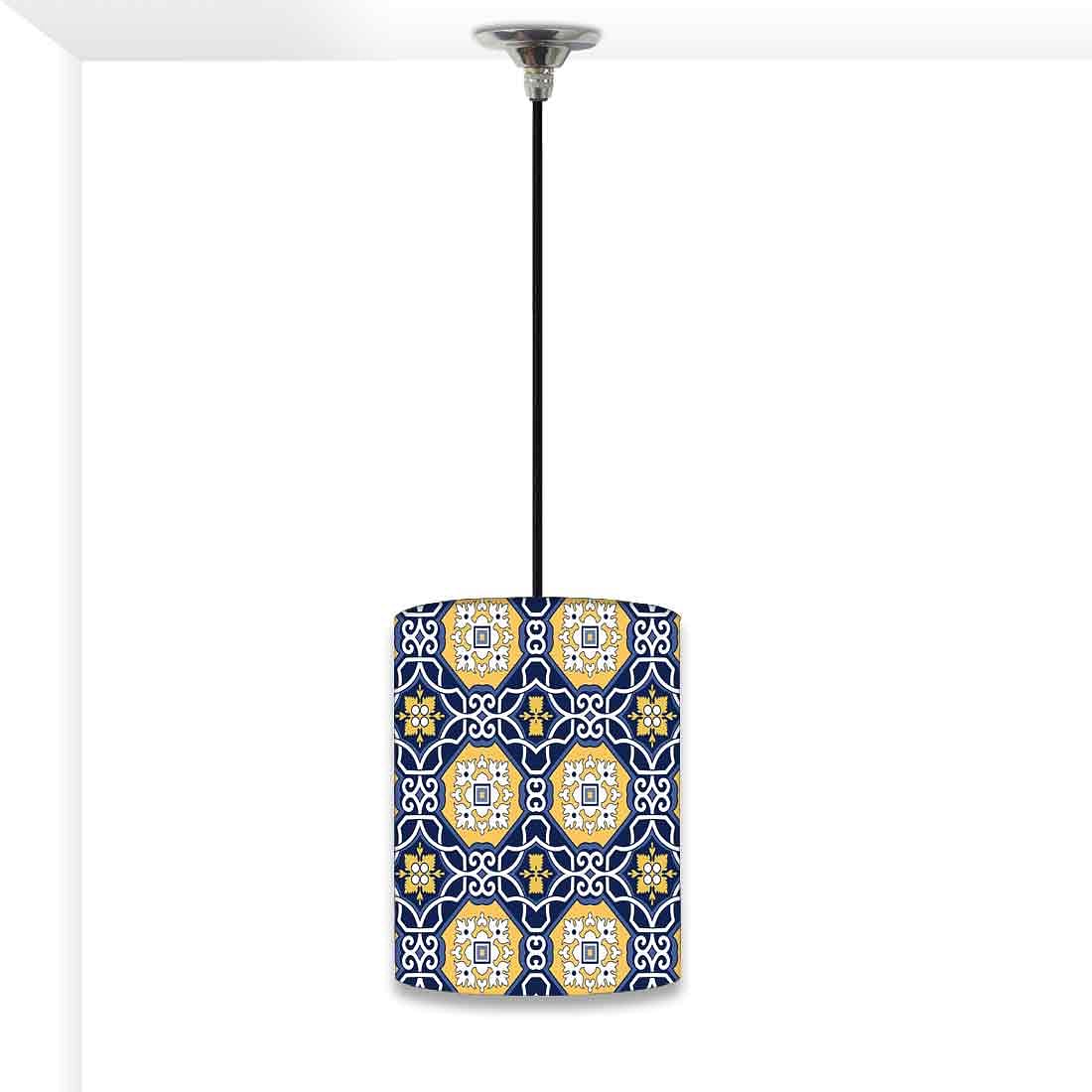 Ceiling Hanging Pendant Lamp Shade - Floral Spanish Pattern