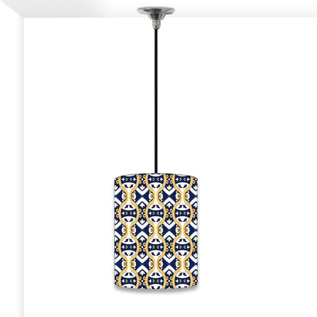 Ceiling Hanging Pendant Lamp Shade - Spanish Tiles Pattern
