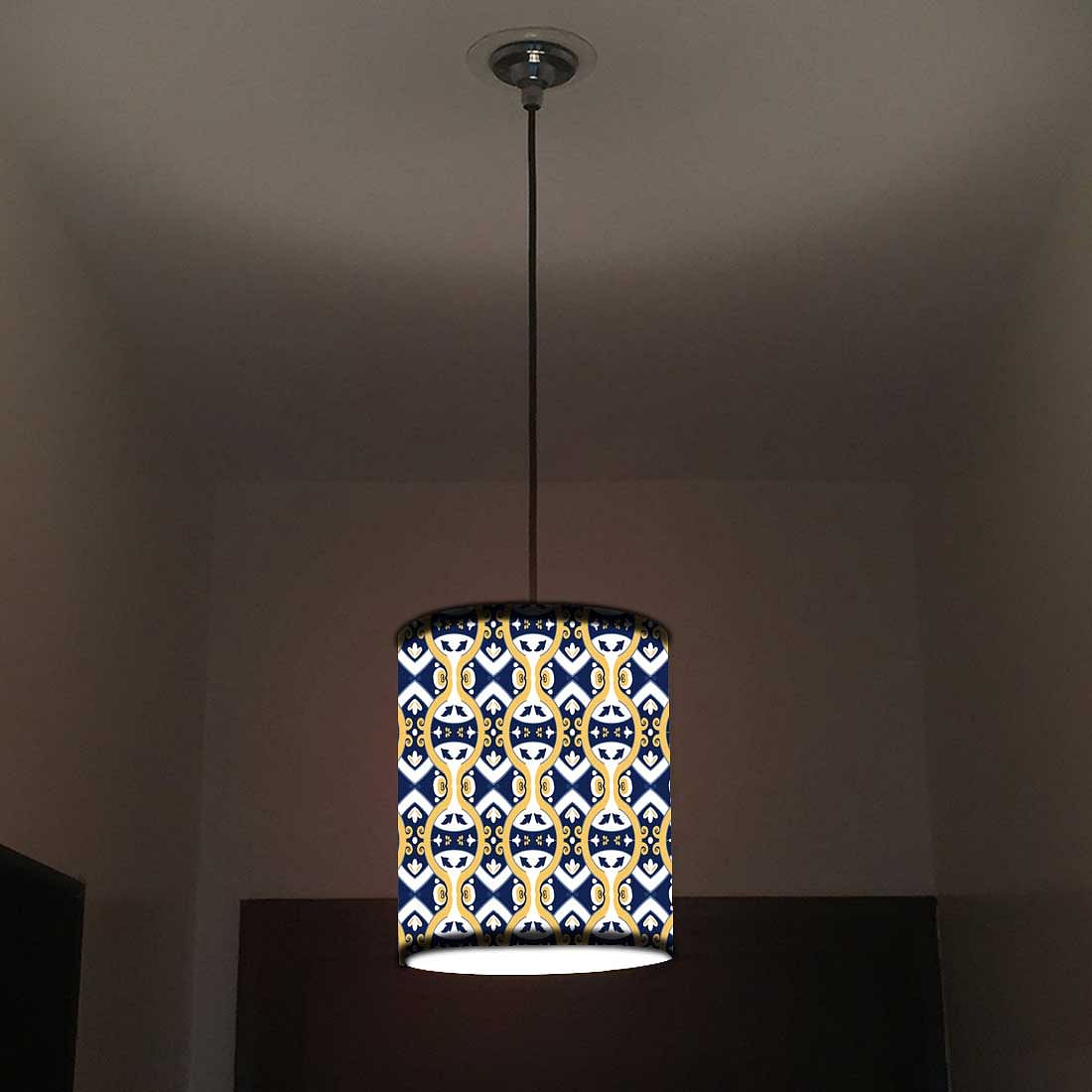 Ceiling Hanging Pendant Lamp Shade - Spanish Tiles Pattern - Image 2