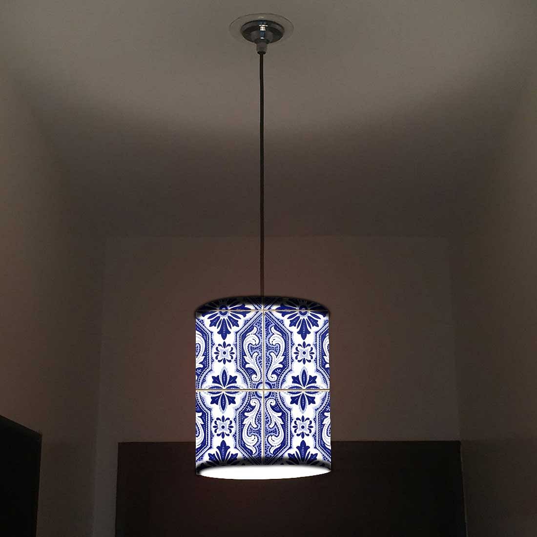 Ceiling Hanging Pendant Lamp Shade - Beautiful Spanish Tiles - Image 2