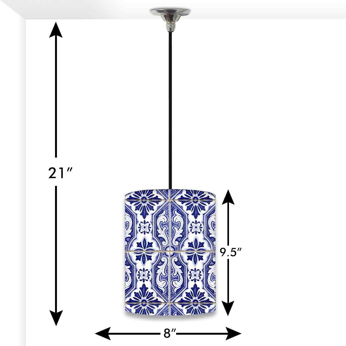 Ceiling Hanging Pendant Lamp Shade - Beautiful Spanish Tiles - Image 3