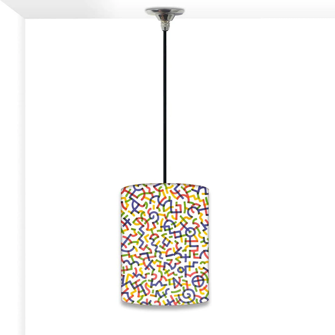 Cool Hanging Pendant Lamp - Colorful Crazy Lines