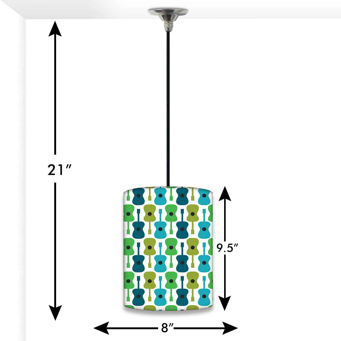 Beautiful Modern Hanging Pendant Lamp - Guitar Everywhere - Image 2