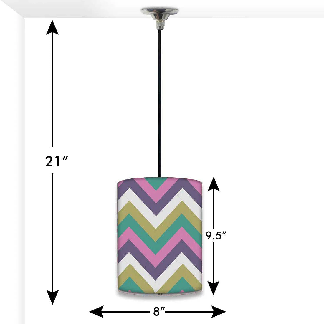 New Hanging Pendant Lamp - Zig-Zag Lines - Image 2