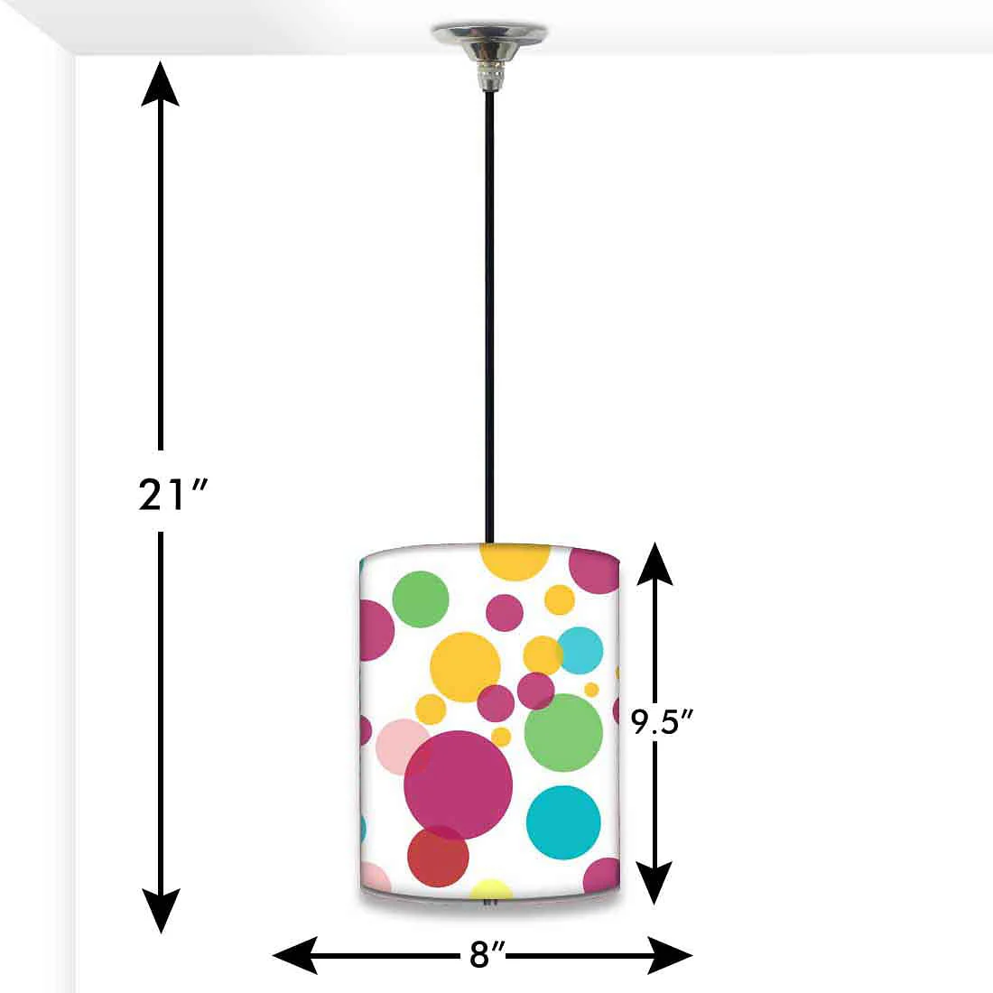 New Living Room Pendant Lamp - Colorful Polka Dots - Image 2