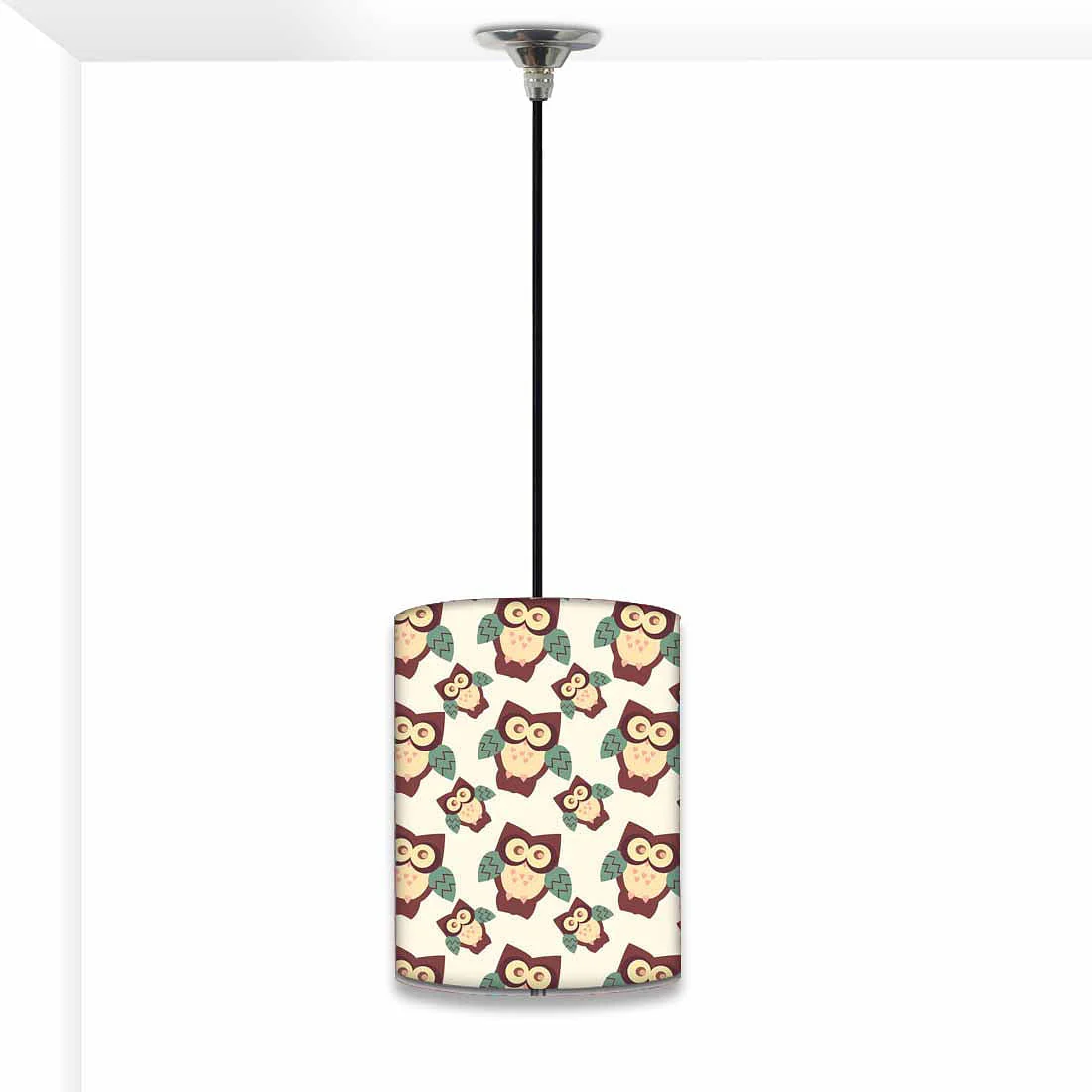 Designer Kids Hanging Pendant Lamp - Owl