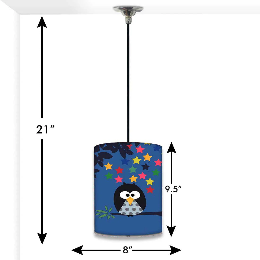 Cute Round Hanging Pendant Lamp - Owl - Image 2