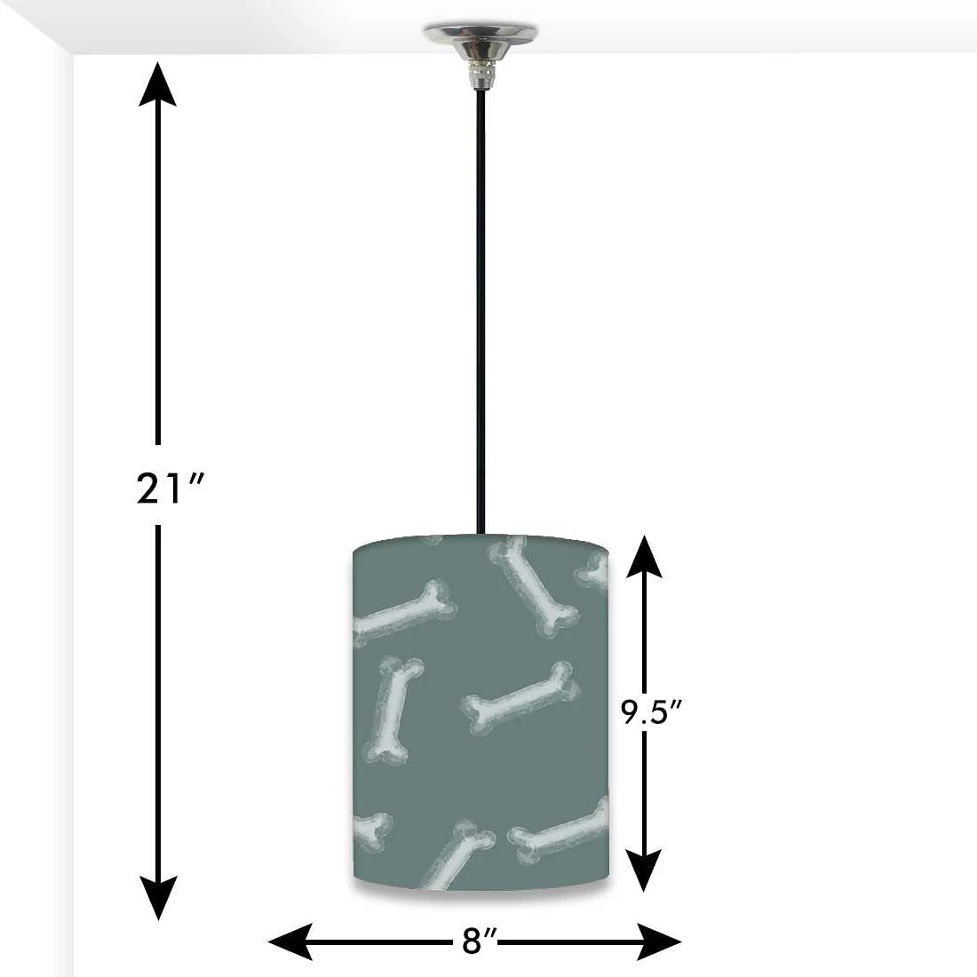 Children's Designer Pendant Lamp - Bones - Image 2