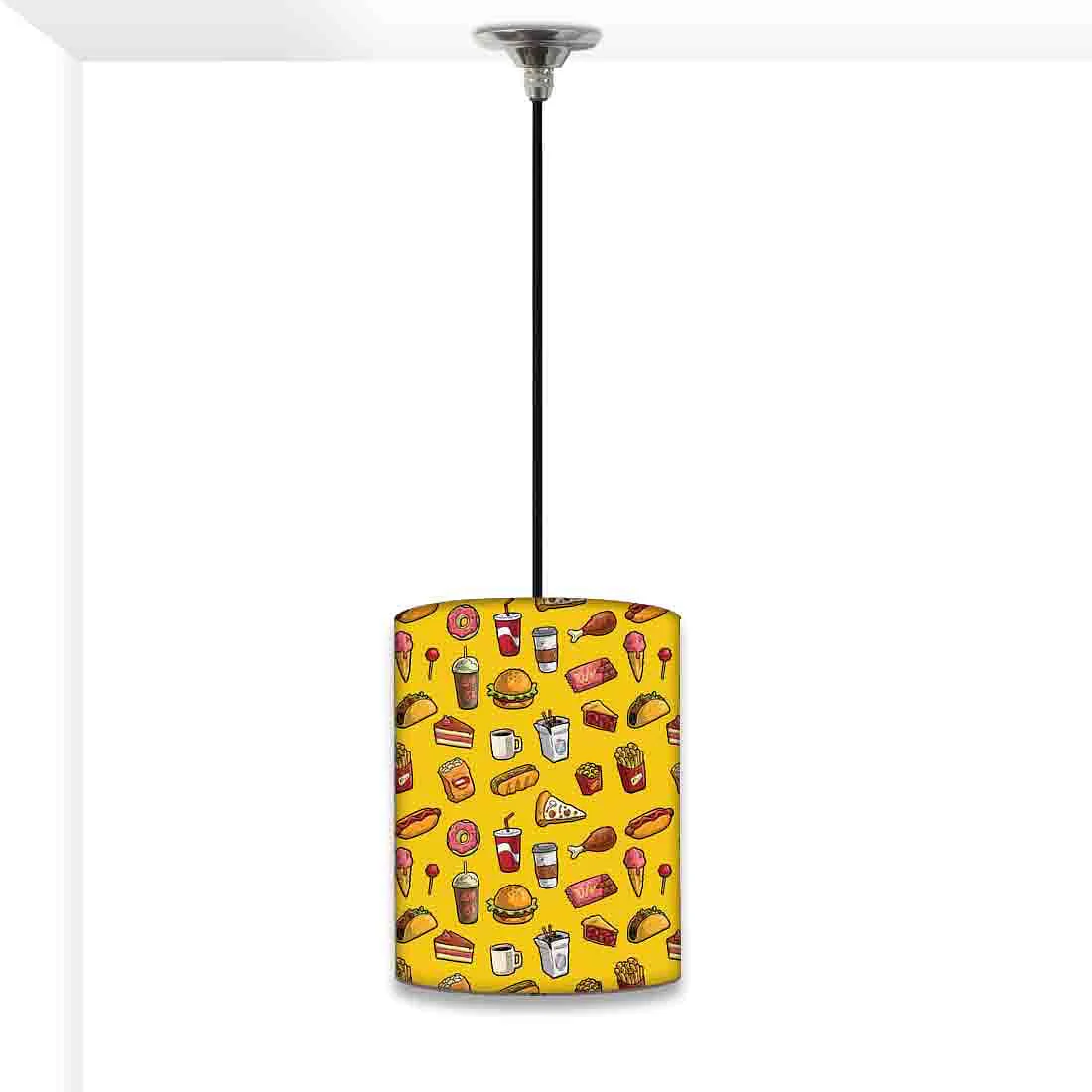 Beautiful Kids Hanging Pendant Lamp - Ice-cream And Cake Yellow
