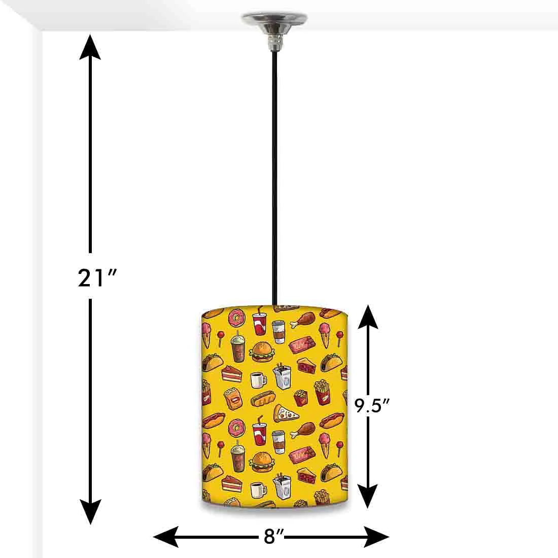 Beautiful Kids Hanging Pendant Lamp - Ice-cream And Cake Yellow - Image 2