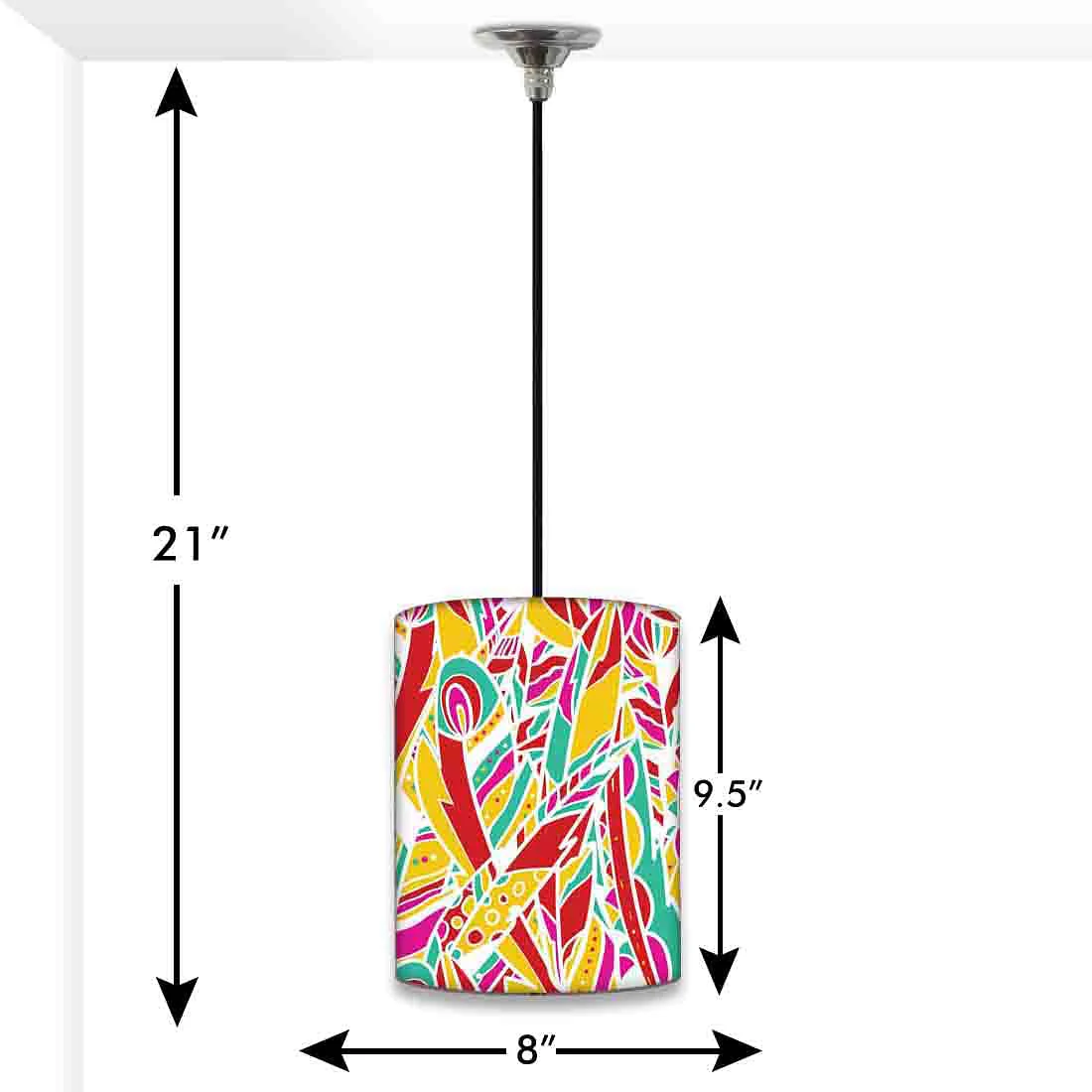 Modern Ceiling Pendant Lamp - Colorful Feathers - Image 2