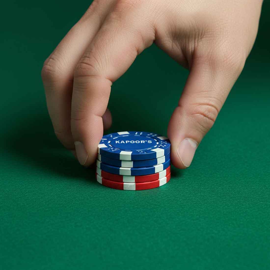 Ceramic Personalized Poker Chips - Premium Poker Coin with Playing Cards Non-Tearable & Waterproof (100/200/300 in 5 Colors-Colors as per availability) - Image 8
