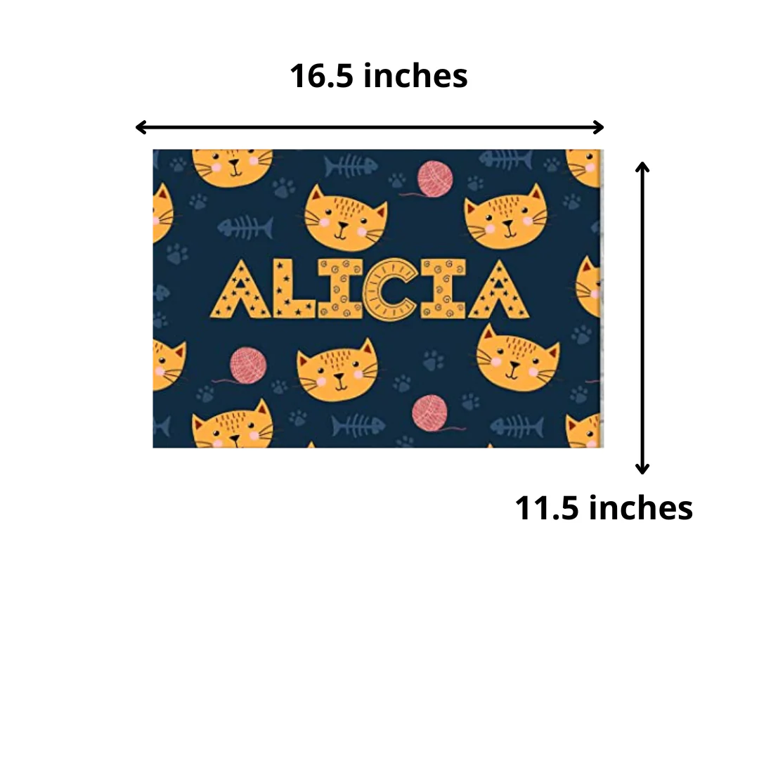 Customized Kids Name Plate for Girl - Cute Little Cat. - Image 5