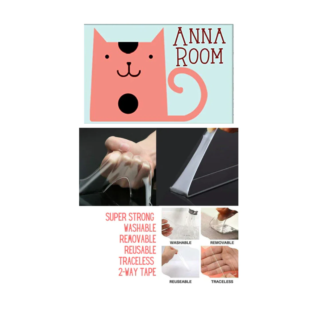 Custom Door Name Plate for Kids Room - Pink Cat - Image 4