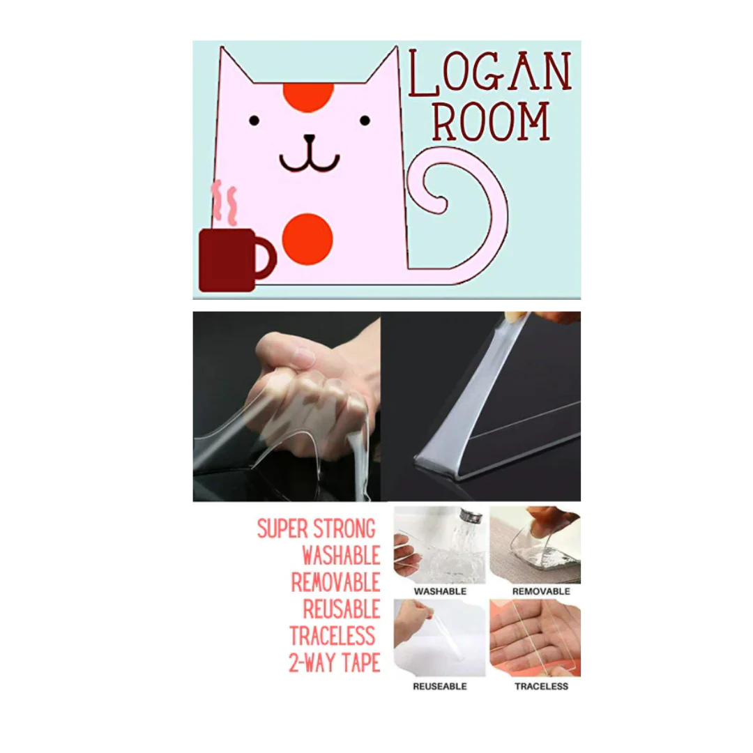 Kids Custom Door Name Plate - Cat Cup Milk - Image 4