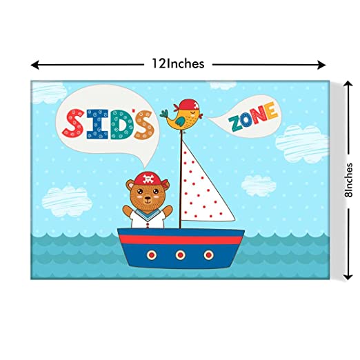 Customized Children's Door Name Plate - Ship & Bear. - Image 3