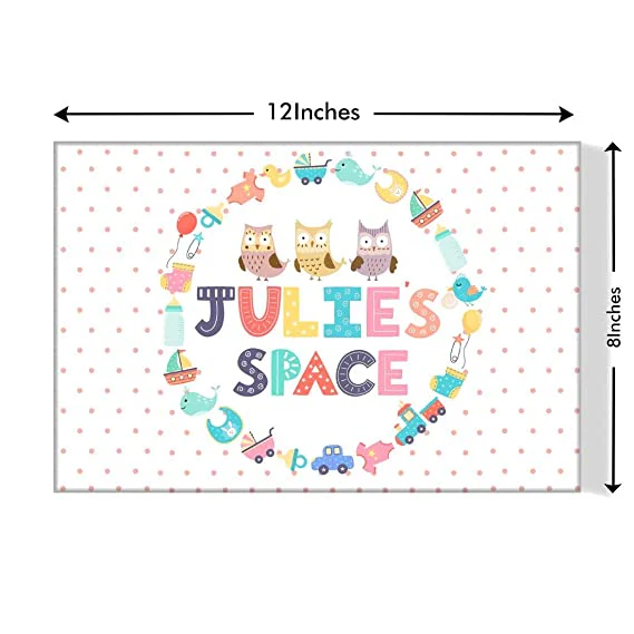 Personalized Name Plate for Kids Room - Multi-design & Tree Owls. - Image 3