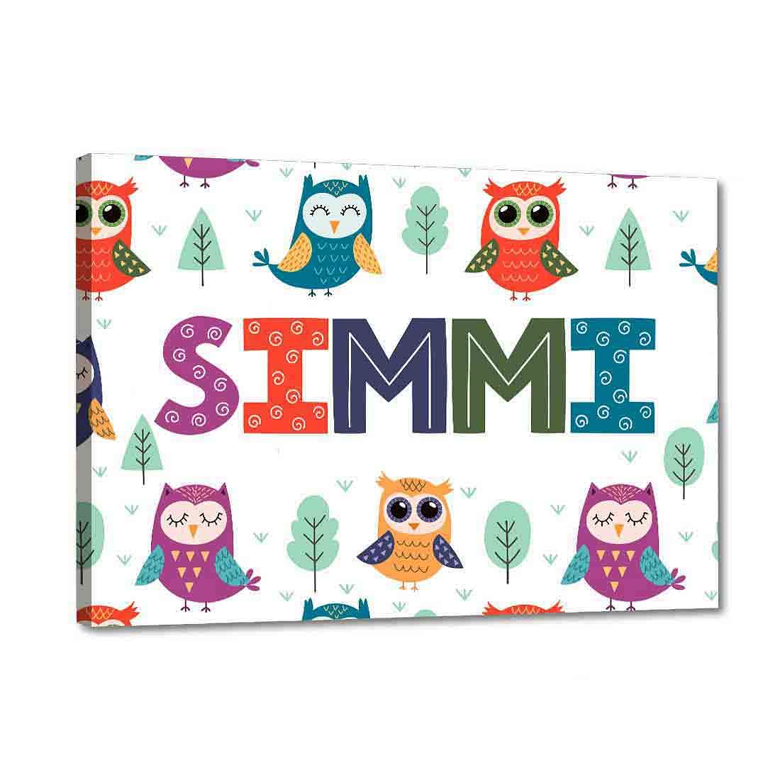 Children's Customized Room Name Plate - Owl & Tree - Image 2
