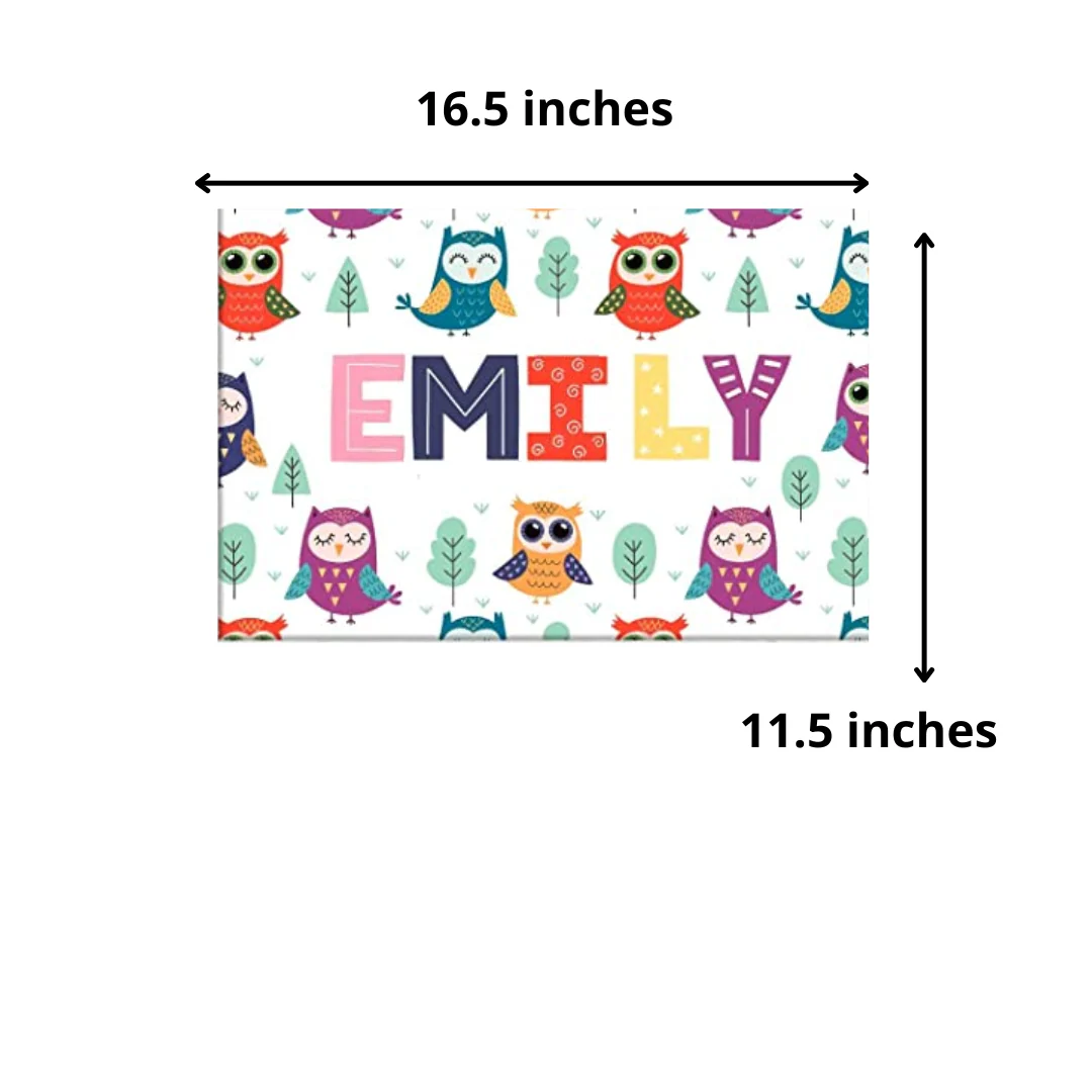 Children's Customized Room Name Plate - Owl & Tree - Image 5