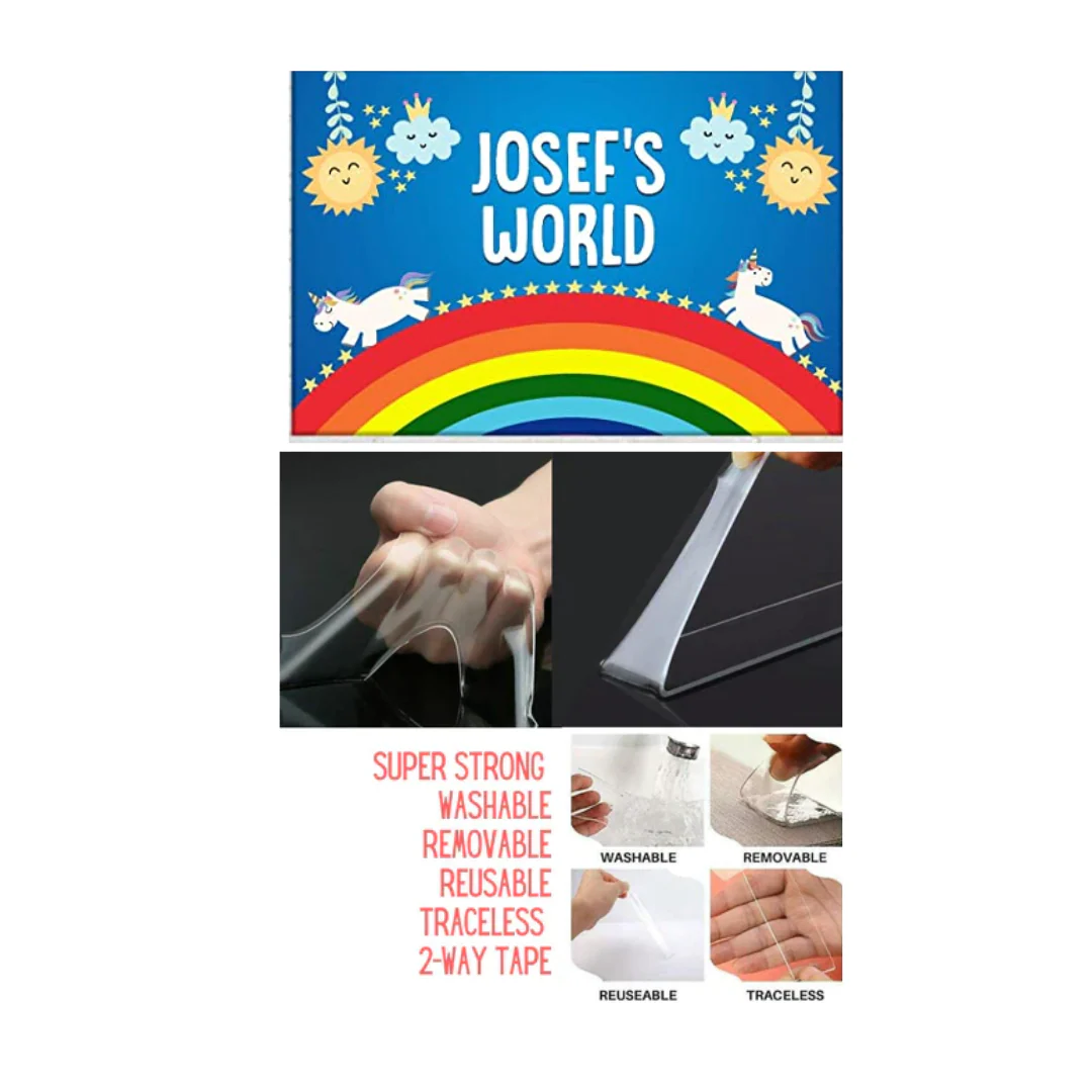 Children's Custom Room Name Plate - Rainbow & Unicorn - Image 5