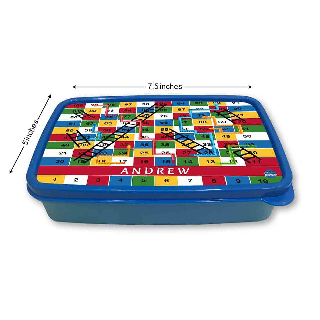 Personalised Tiffin Box for Boys Add Name - Snakes & Ladders - Image 5
