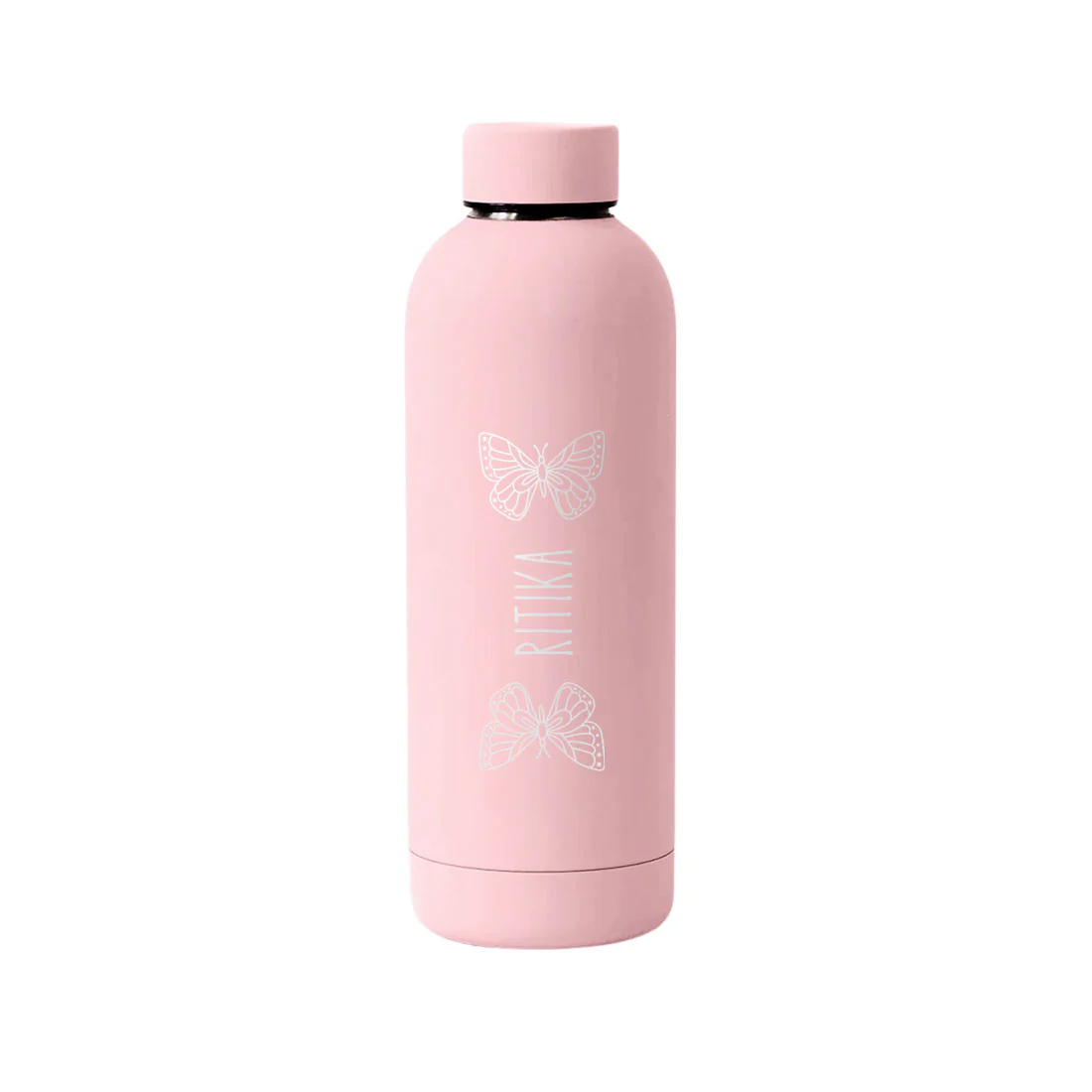Childrens Stainless Steel Water Bottle with Name – BPA-Free, Leakproof, Double Insulated Thermos for School, Travel & Home - Butterfly Design - Image 5