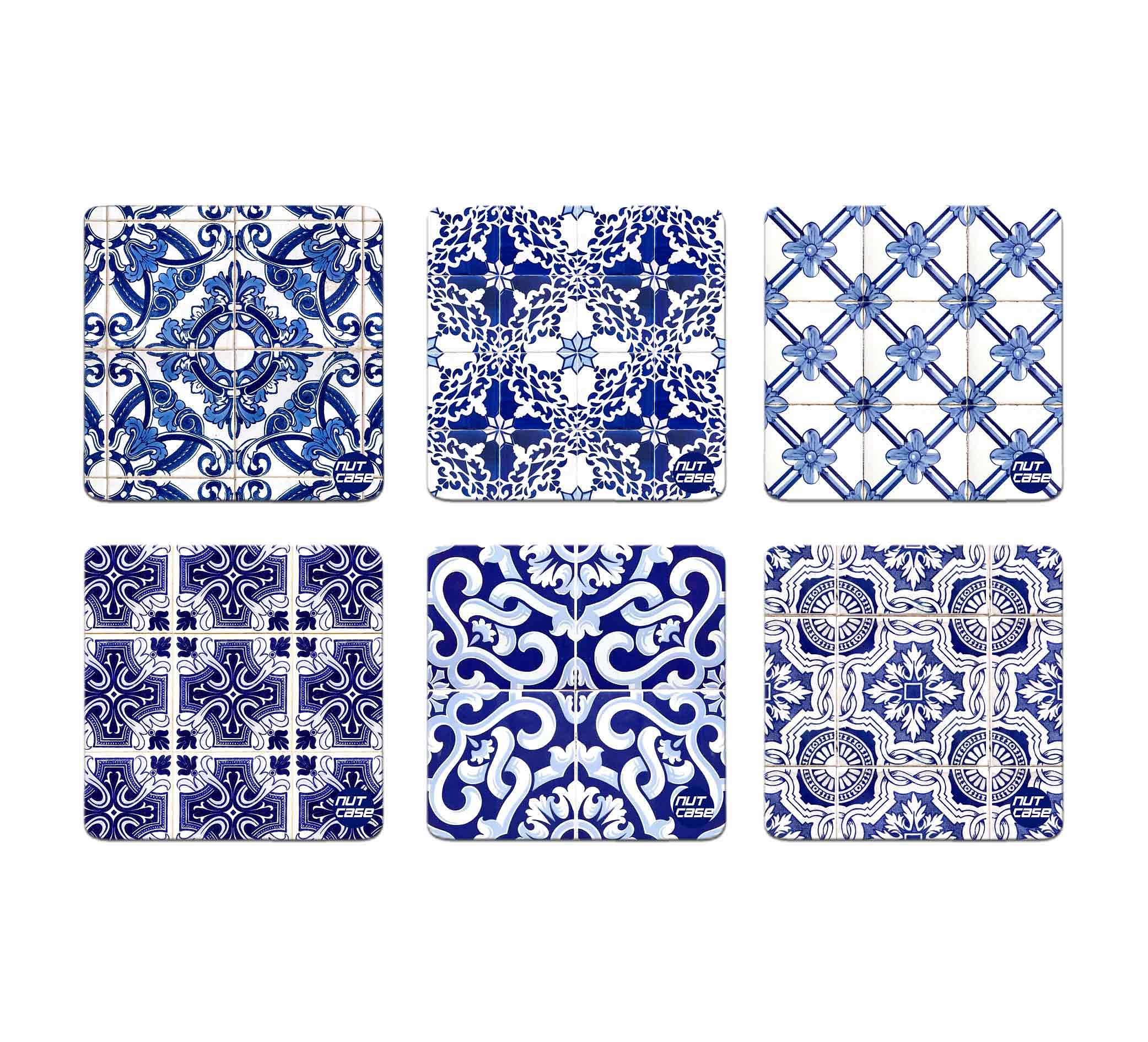 Tea Metal Coaster Pack of 6 for Dining Table Coffee Mugs - Spanish - Image 2