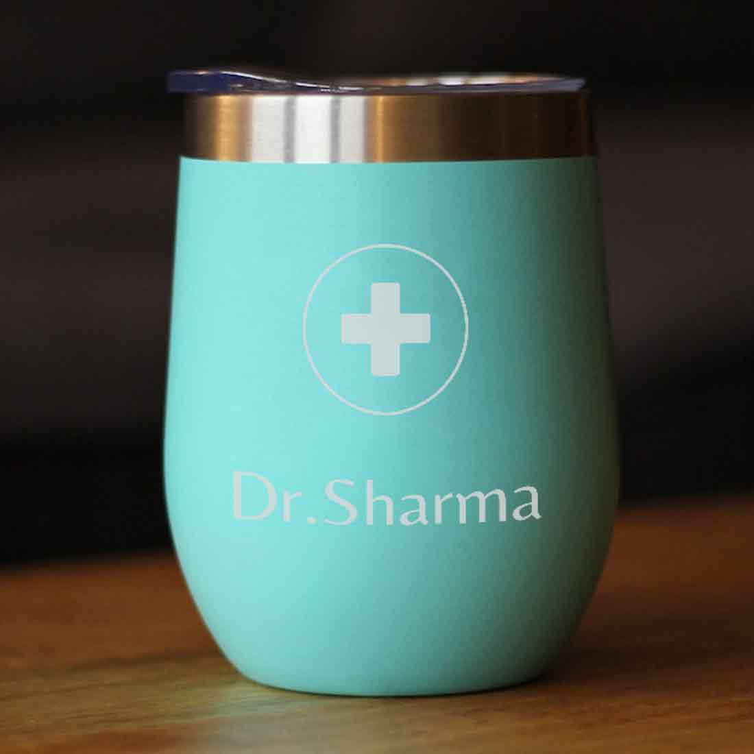 Personalized Stainless Steel Travel Coffee Flask Mug With Lid Gift for Doctor - Image 13