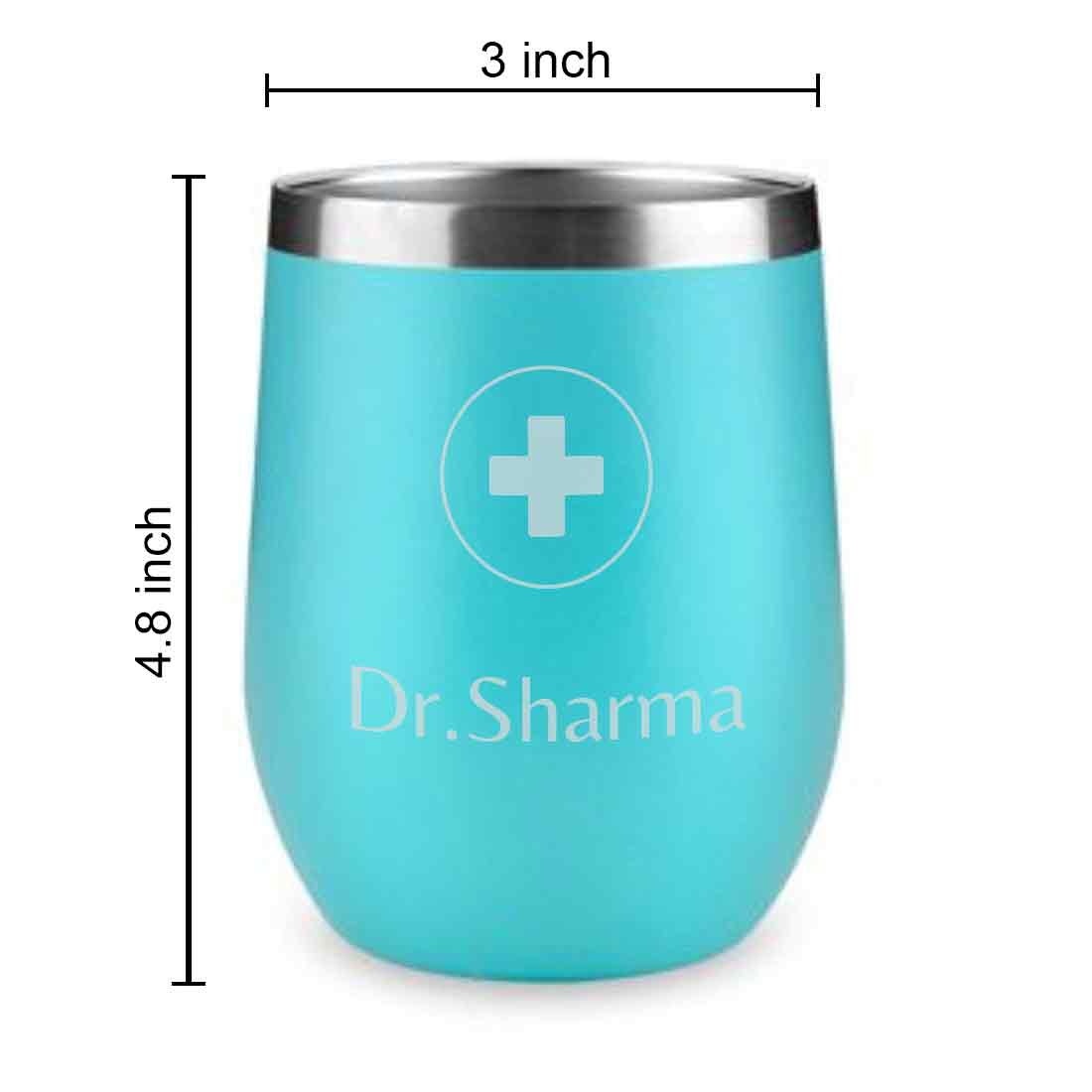 Personalized Stainless Steel Travel Coffee Flask Mug With Lid Gift for Doctor - Image 16