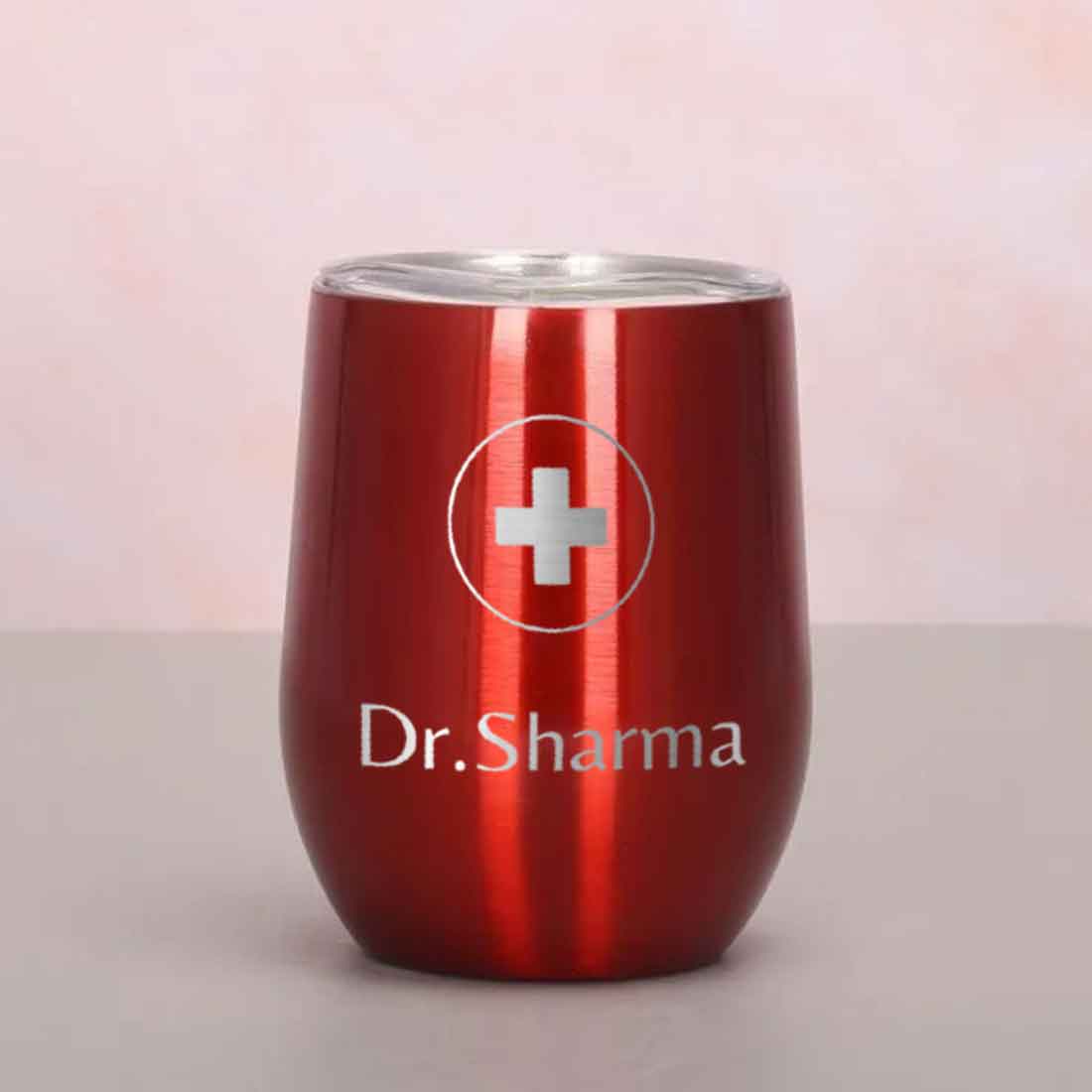 Personalized Stainless Steel Travel Coffee Flask Mug With Lid Gift for Doctor - Image 25
