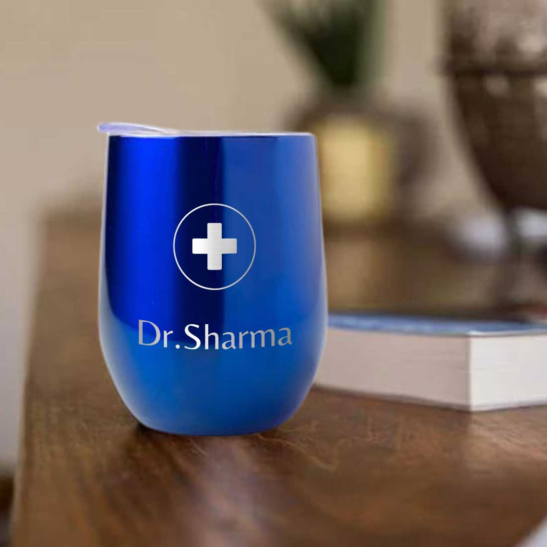 Personalized Stainless Steel Travel Coffee Flask Mug With Lid Gift for Doctor - Image 28