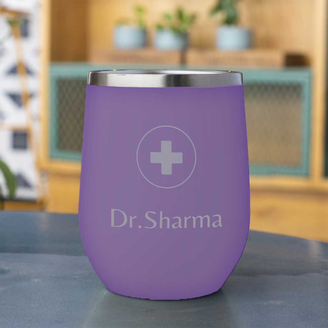Personalized Stainless Steel Travel Coffee Flask Mug With Lid Gift for Doctor - Image 9