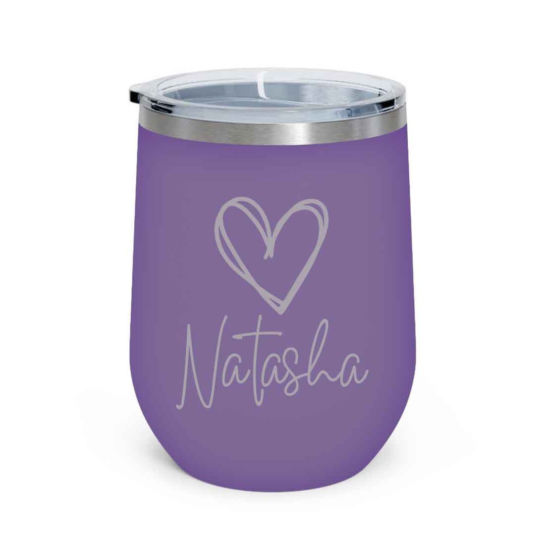 Customized Insulated Coffee Flask Mug With Name Engraved Design (350 ML) - Heart - Image 11