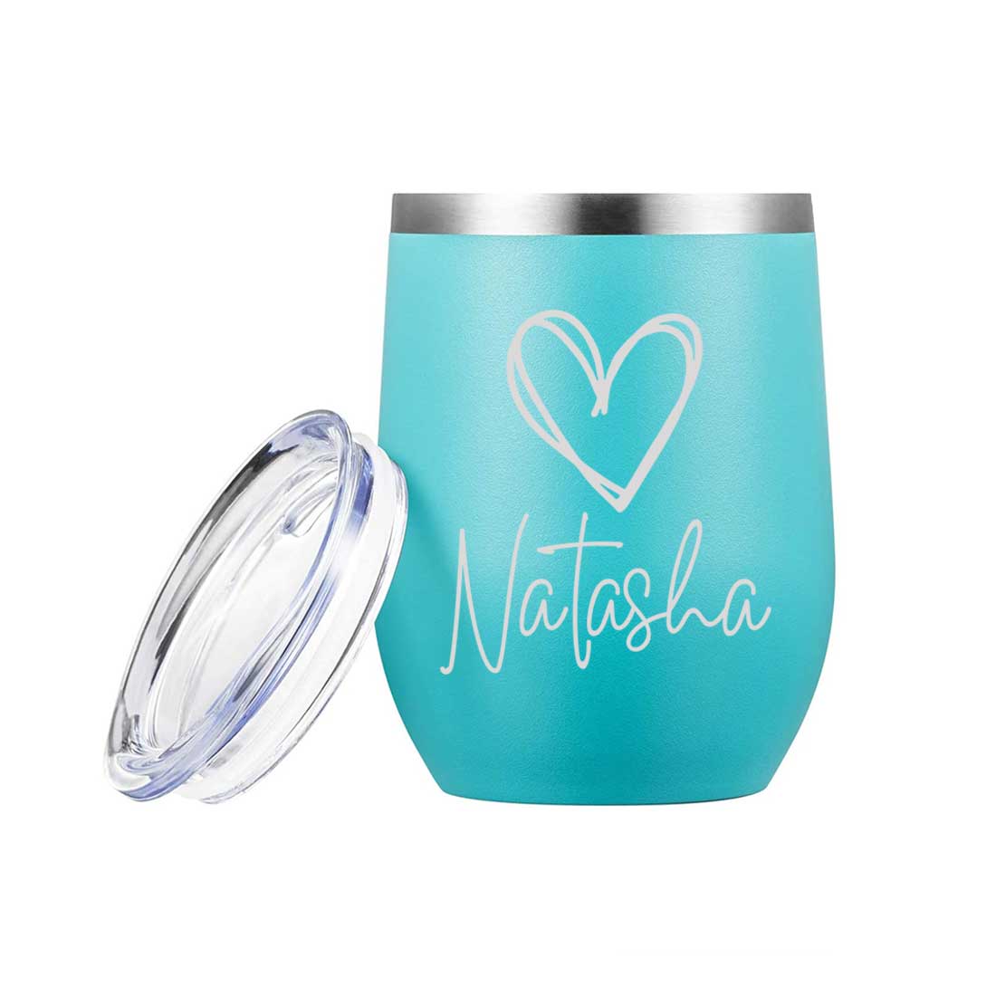 Customized Insulated Coffee Flask Mug With Name Engraved Design (350 ML) - Heart - Image 14