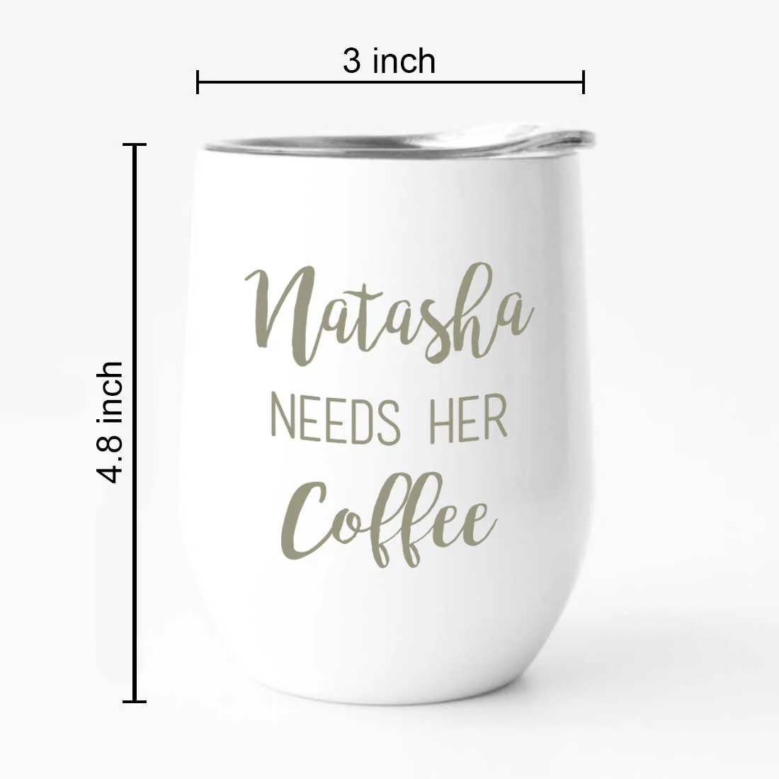 Personalised Coffee Insulated Cup With Lid for Travelling Portable Cup (350 ML) - Coffee Lover - Image 32