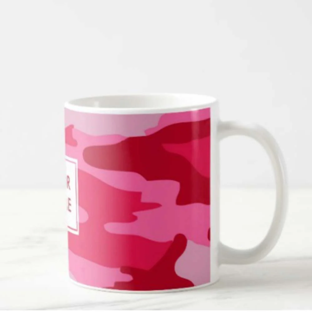 Customized Beautiful Mug - Pink Camo - Image 4