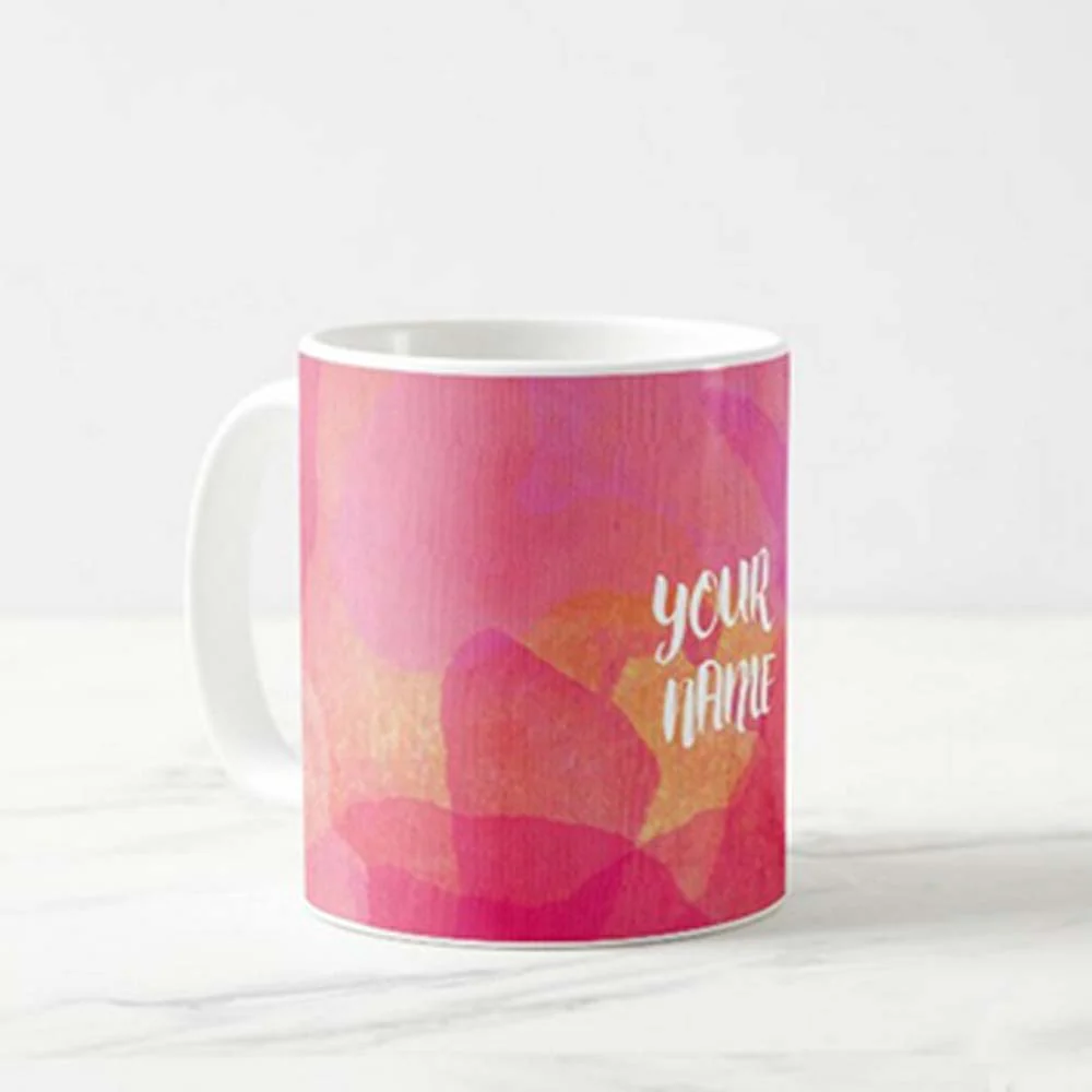 Custom Tumbler Cups - Pink Watercolor - Image 2