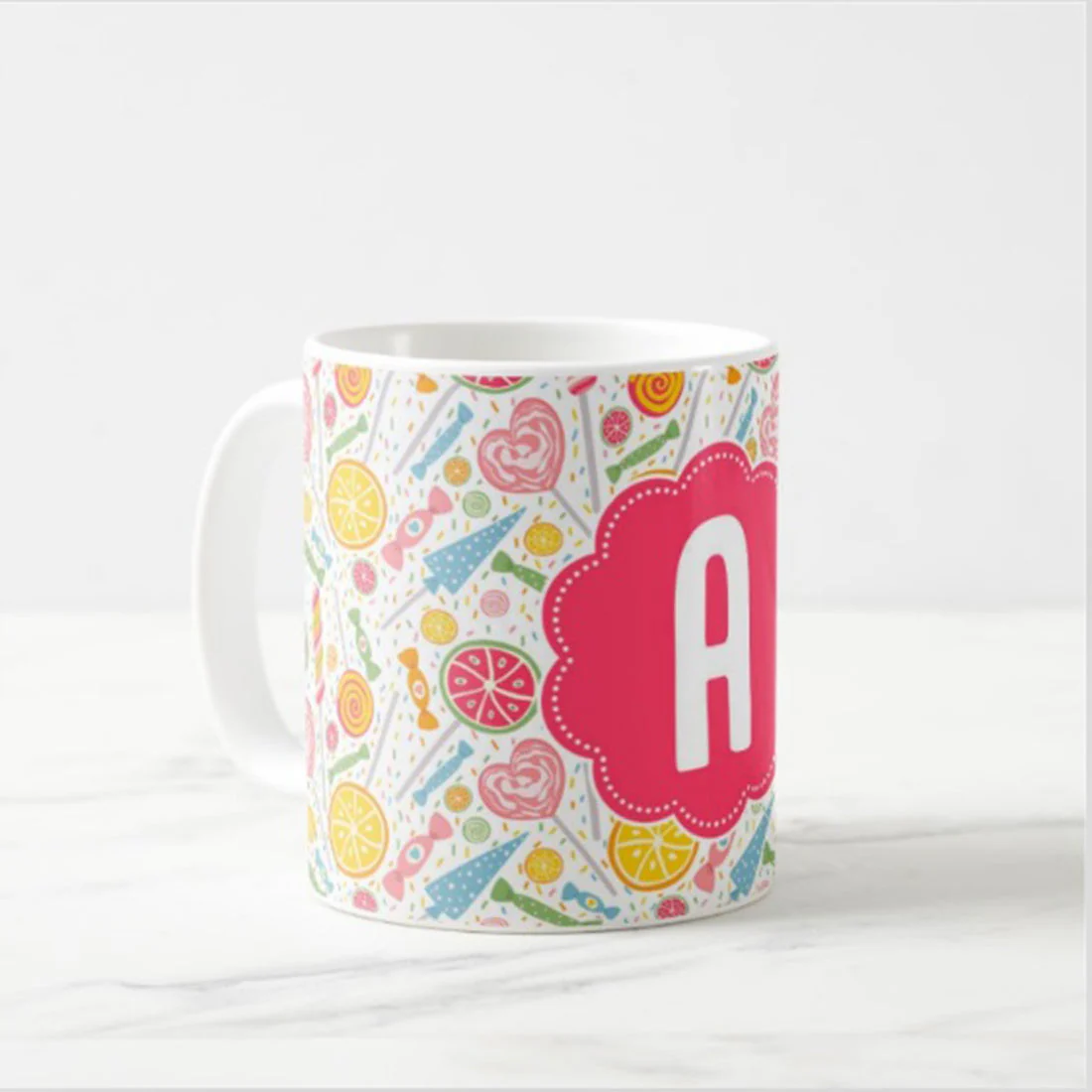 Custom Coffee Cups - Yellow Candies - Image 2